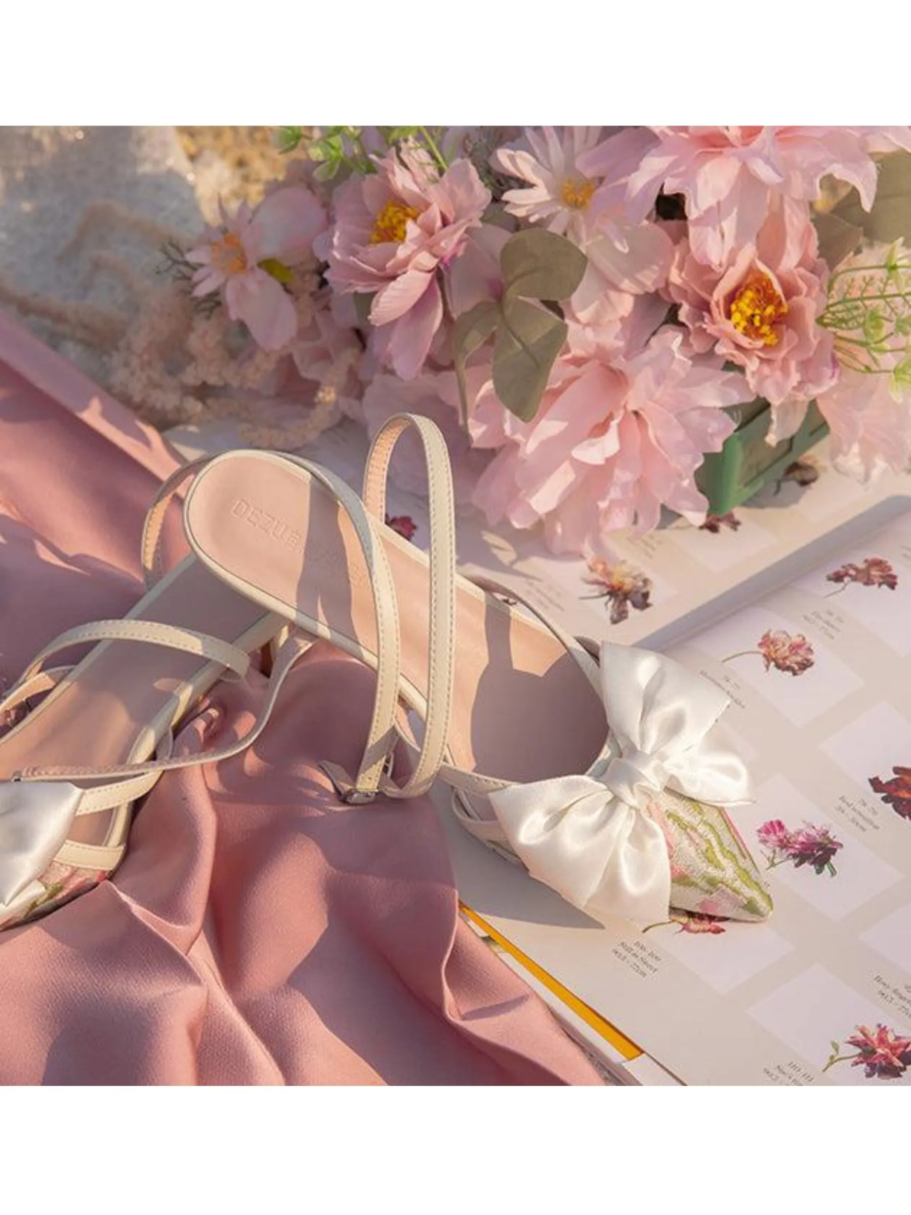 Aleyna Satin Bow Heels