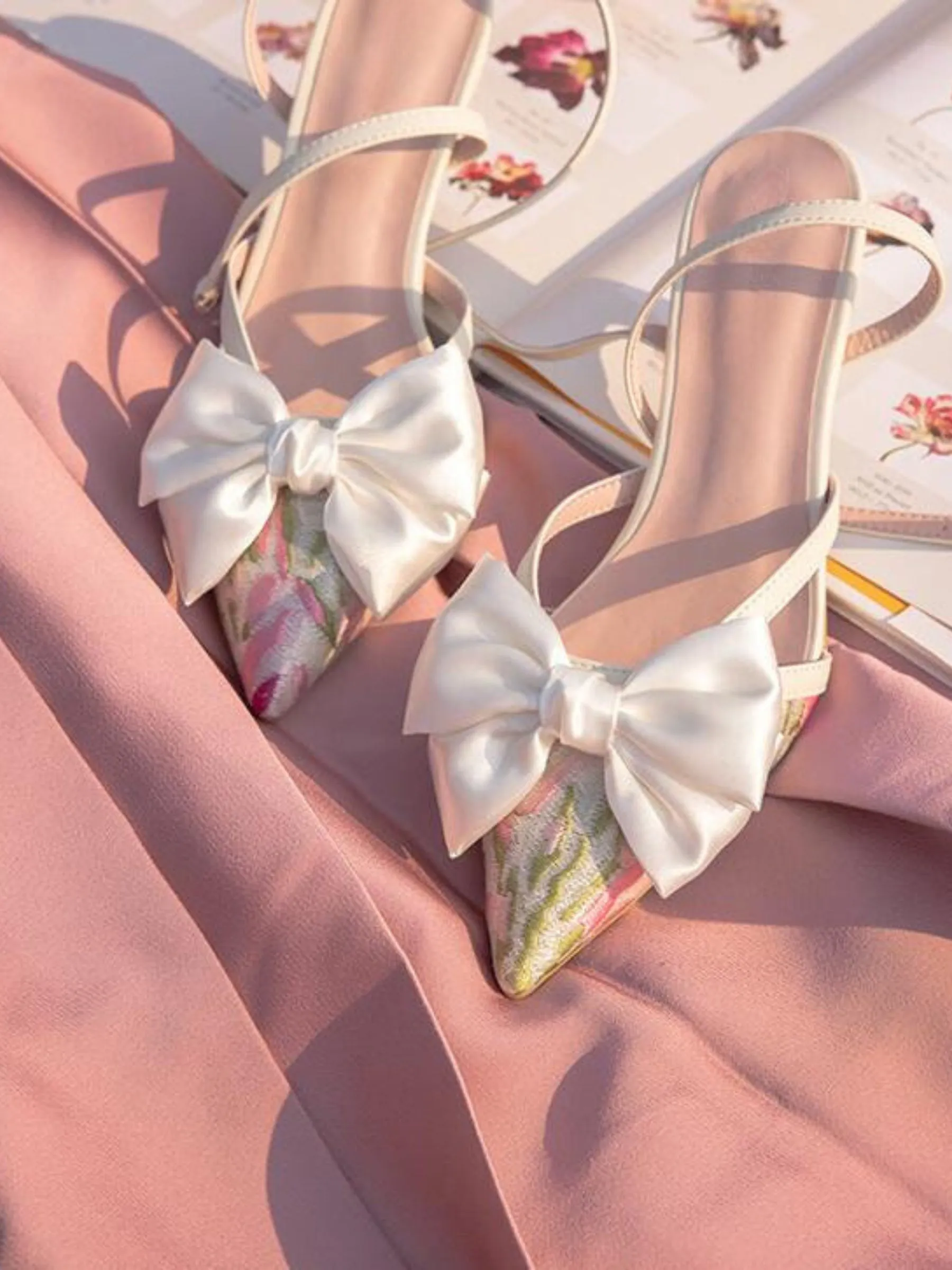 Aleyna Satin Bow Heels