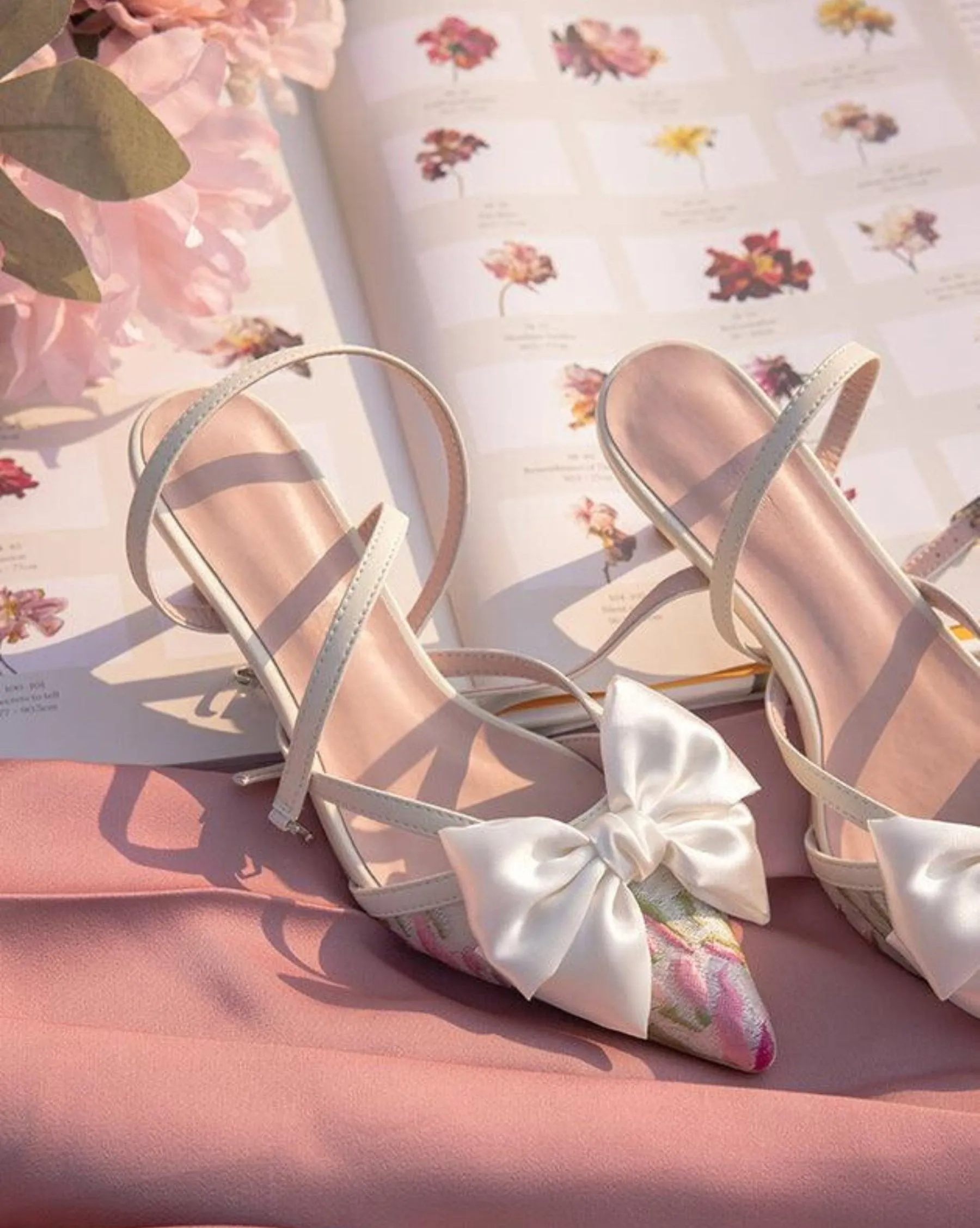 Aleyna Satin Bow Heels