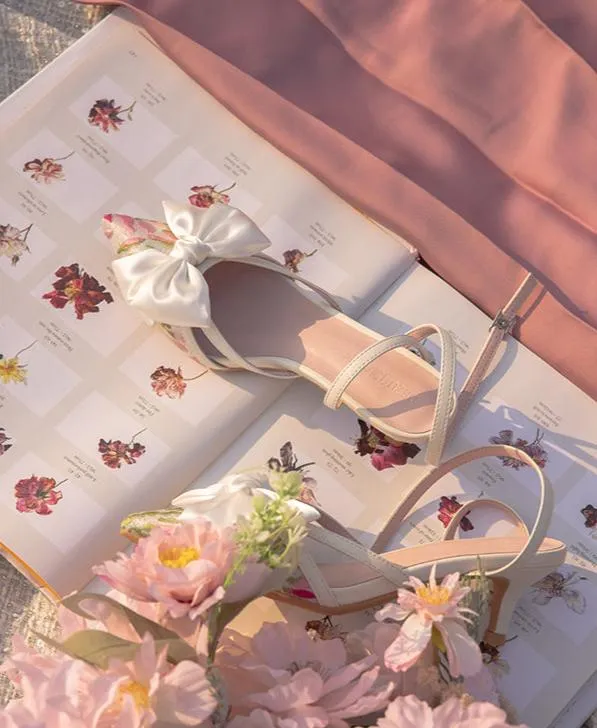 Aleyna Satin Bow Heels