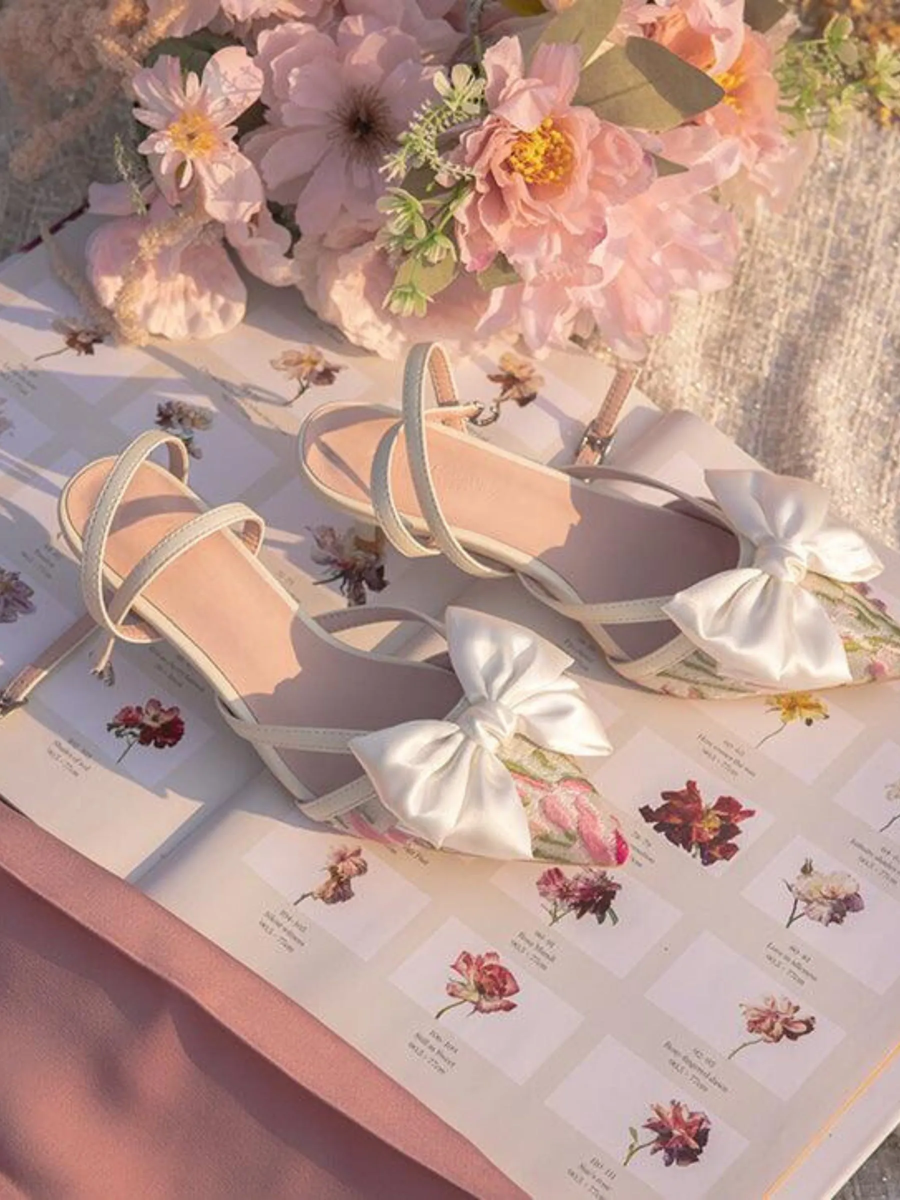 Aleyna Satin Bow Heels