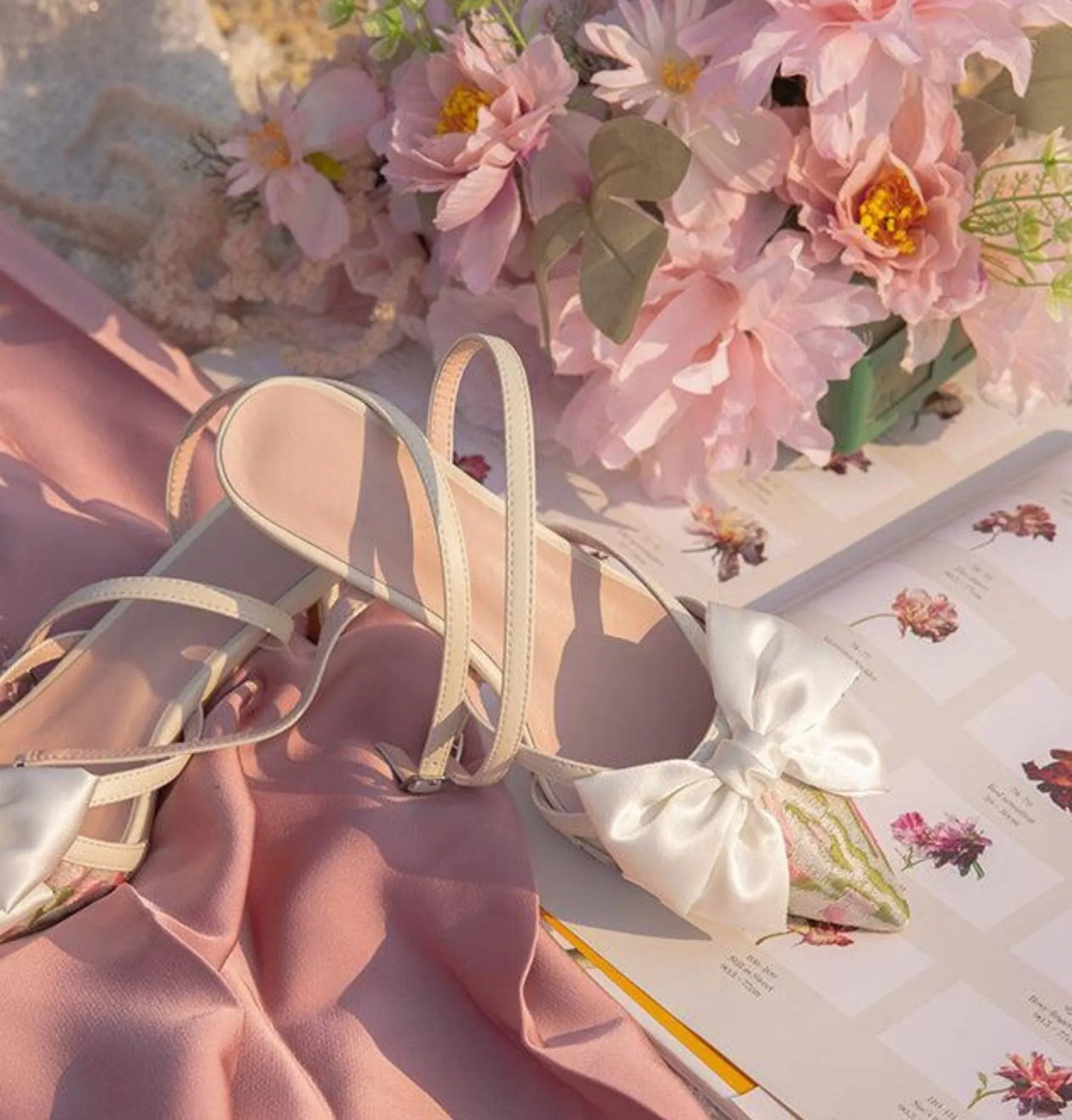 Aleyna Satin Bow Heels