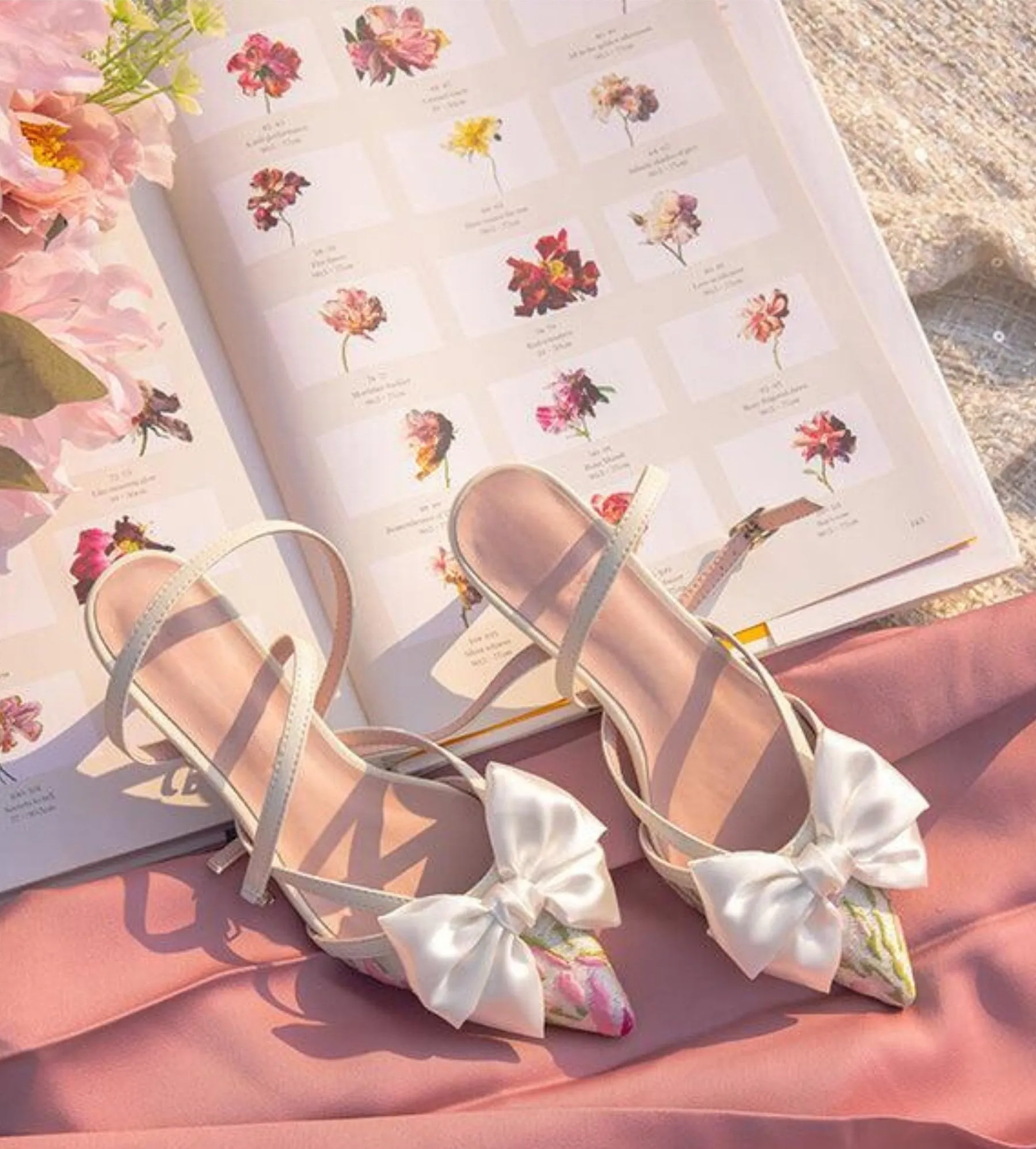 Aleyna Satin Bow Heels
