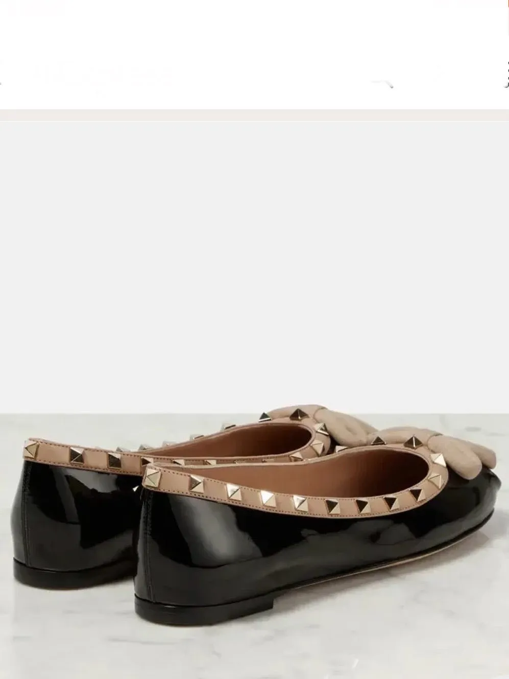 Black ballet slip on flats loafers shoes