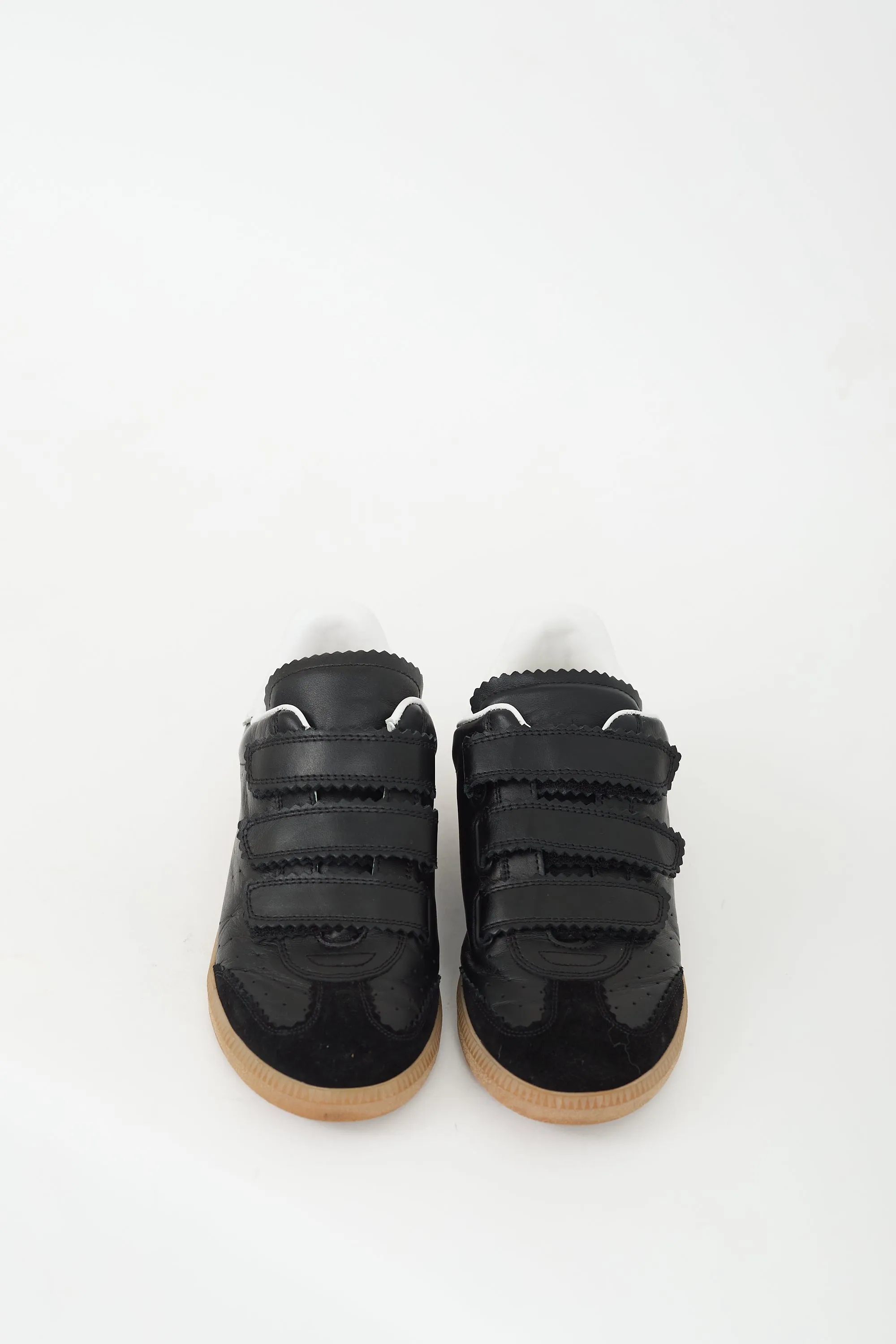 Black Leather & Suede Beth Sneaker