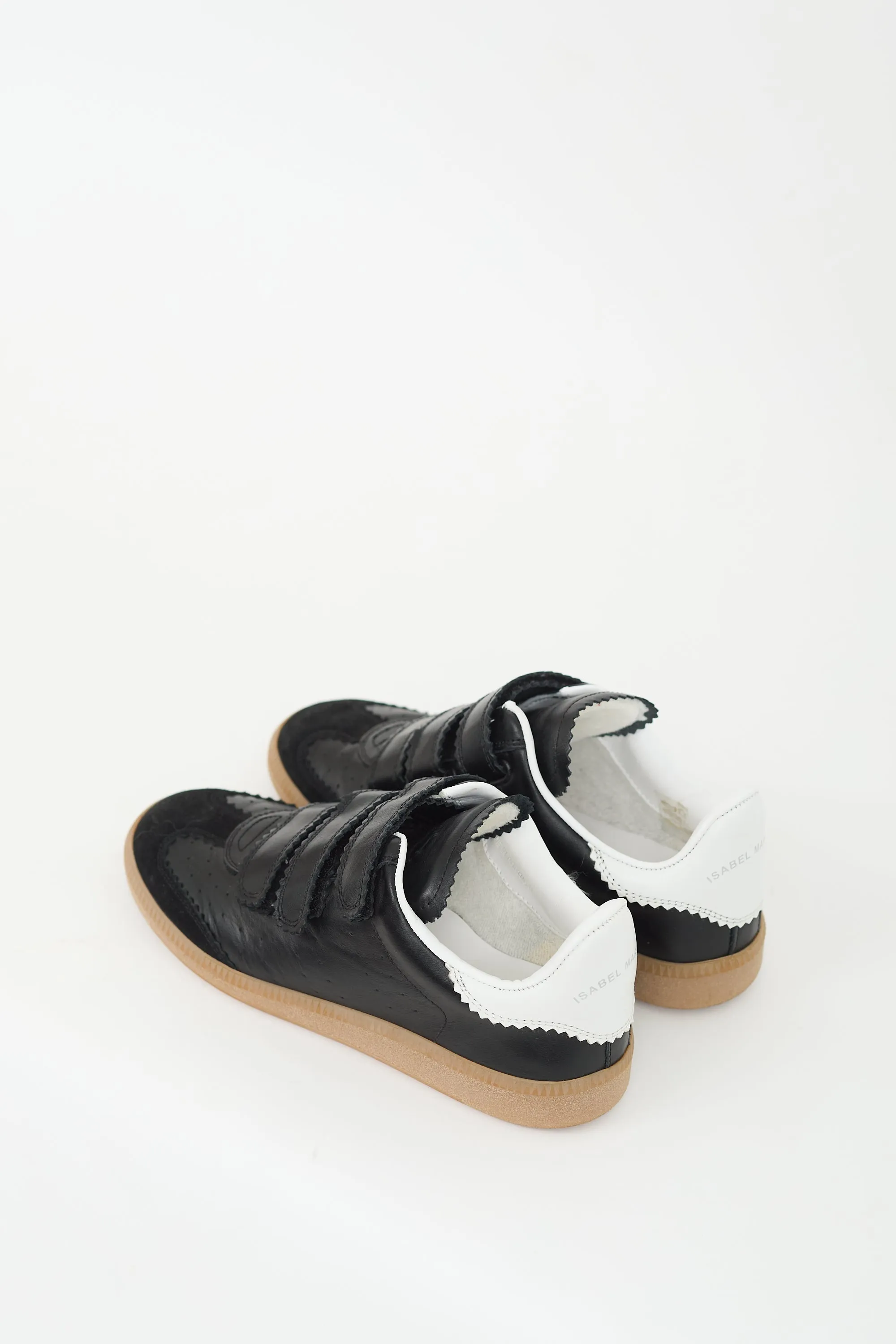 Black Leather & Suede Beth Sneaker