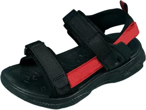 Children's Boys Summer Sports Sandals Hiking Beach Outdoor Open Toe Sports Sandals Boy Sandals (Red #1, 1.5 Big Kids)
