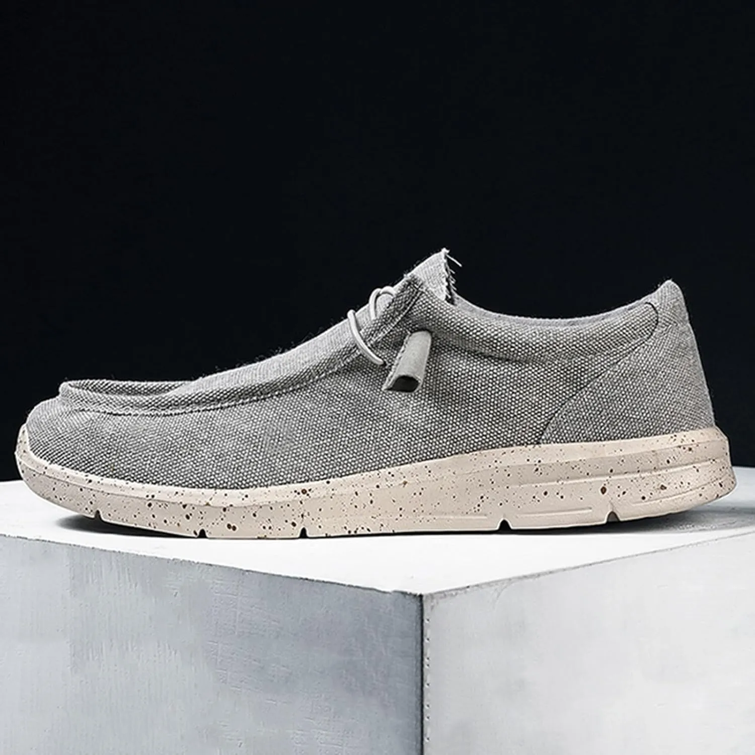 Classic Look Boat Shoes Men,Casual Comfy Breathable Men's Loafers & Slip-ons,Lightweight Soft Deck Shoes Mens,All Weather Rubber Soles,for Summer/Spring