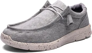 Classic Look Boat Shoes Men,Casual Comfy Breathable Men's Loafers & Slip-ons,Lightweight Soft Deck Shoes Mens,All Weather Rubber Soles,for Summer/Spring