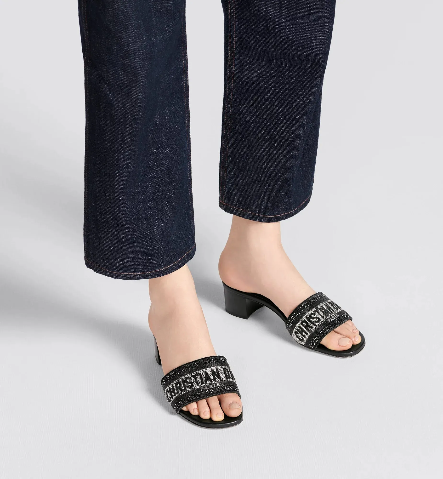 Dway Heeled Silver-Tone Slide