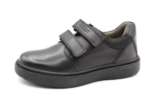 Geox  Black Highshine Double Velcro Sneaker J847SH