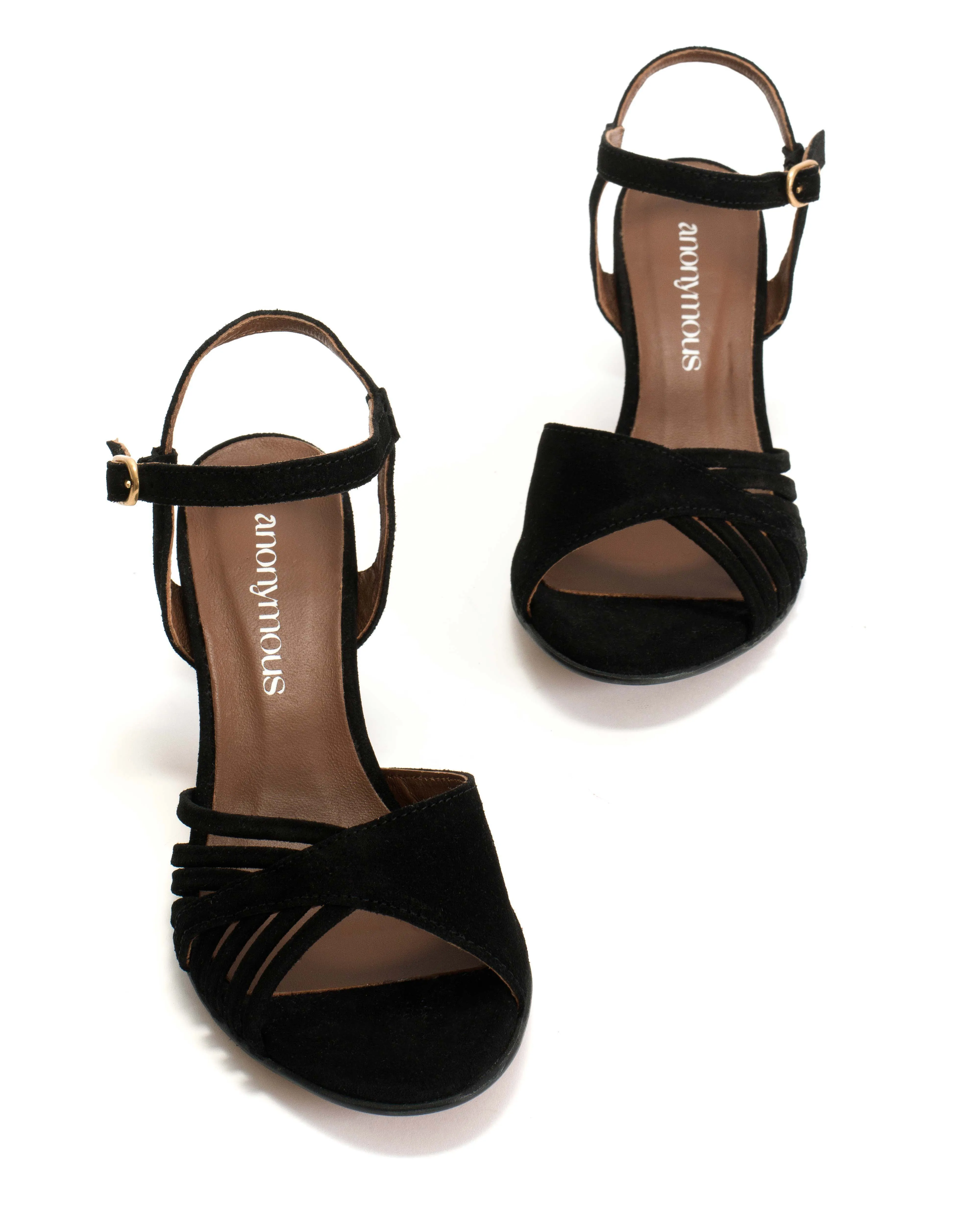 Hermine Calf suede Black