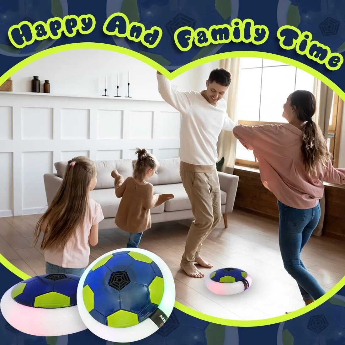 Hover Football for Kids Floating Air Indoor Game - 007