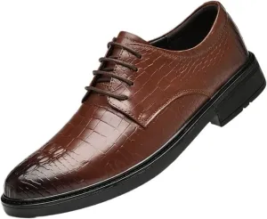 Mens British Leather Oxford Shoes Flat Business Casual All Match Spring Autumn Comfortable