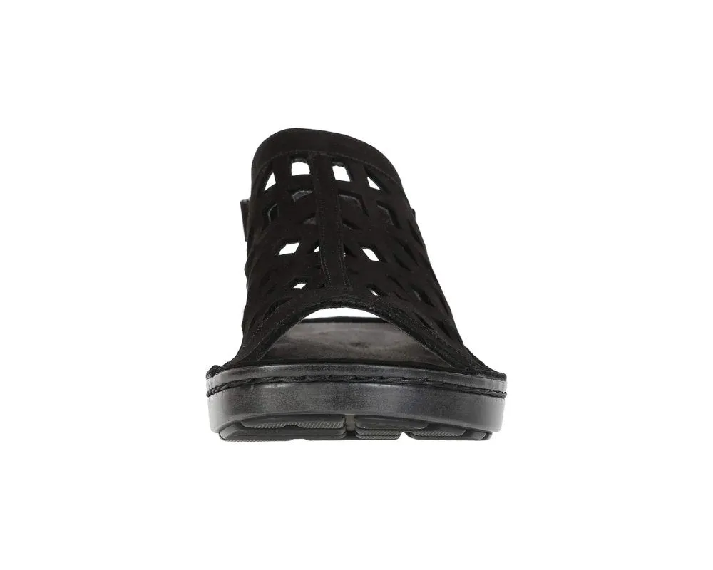 Naot Women's Amadora - Black Velvet Nubuck