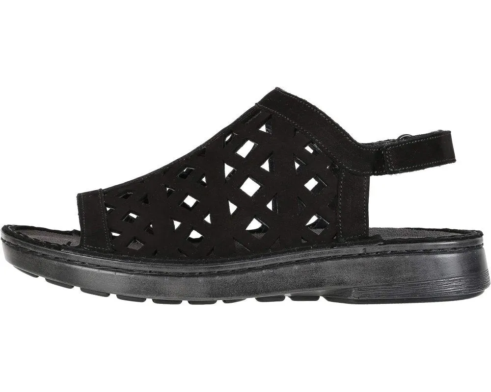 Naot Women's Amadora - Black Velvet Nubuck