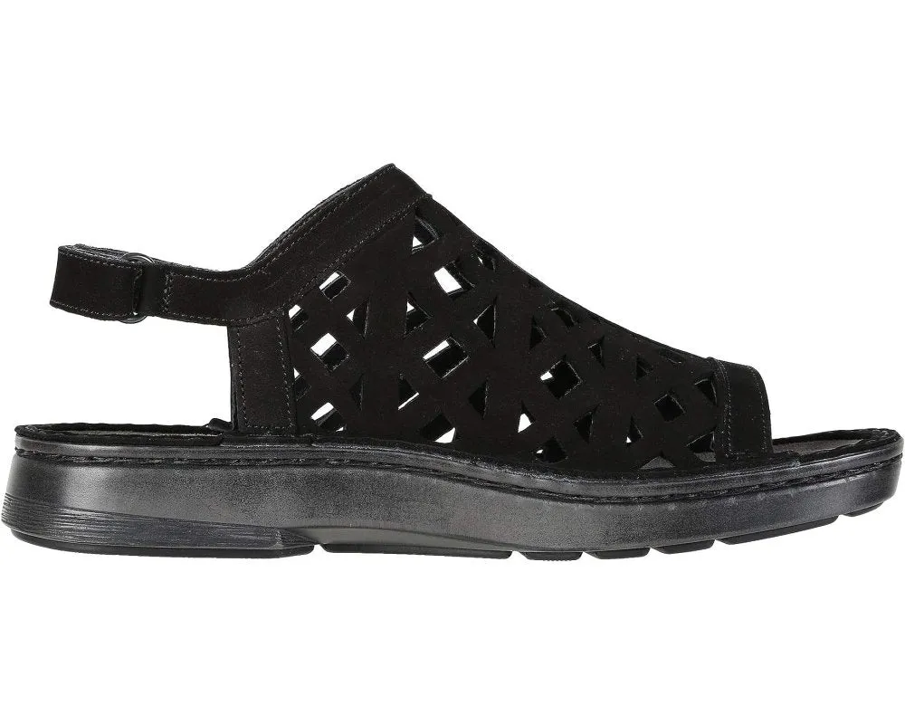 Naot Women's Amadora - Black Velvet Nubuck