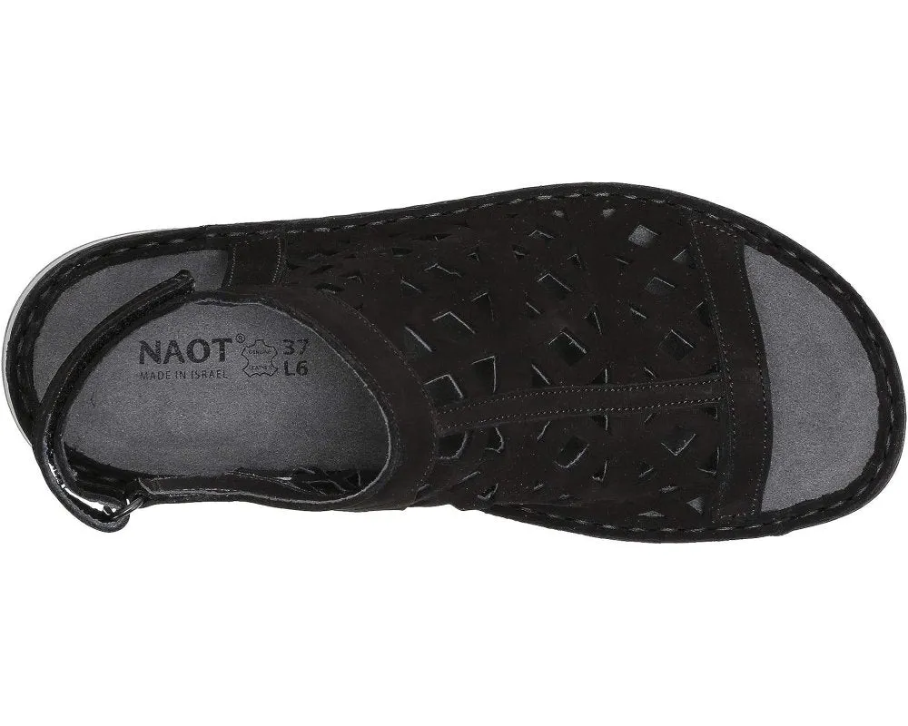 Naot Women's Amadora - Black Velvet Nubuck