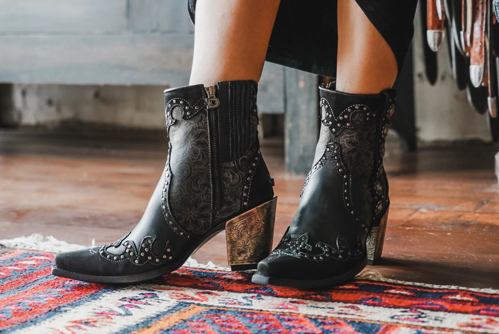 WOMENS SAN ANTONIO ROSE ANKLE BOOT