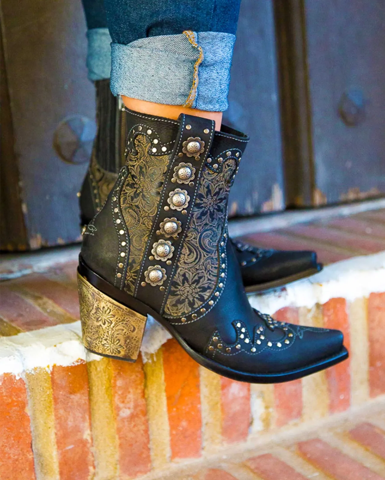 WOMENS SAN ANTONIO ROSE ANKLE BOOT
