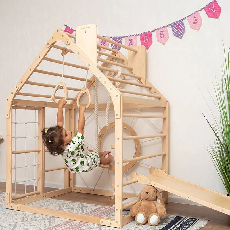 Wooden Climbing Playhouse